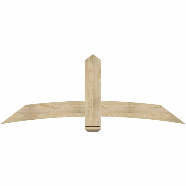 Ekena Millwork Bellingham Rough Sawn Timber Gable Bracket, Douglas Fir, 72"W x 27"H x 6"D x 6"F, 9/12 Pitch GBW072X27X0606BEL00RDF - main